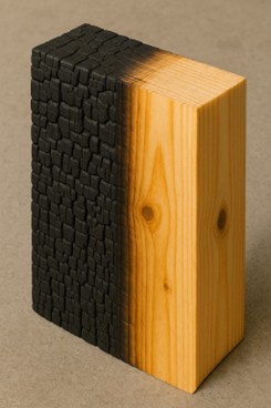 foto della resistenza al fuoco dello xlam